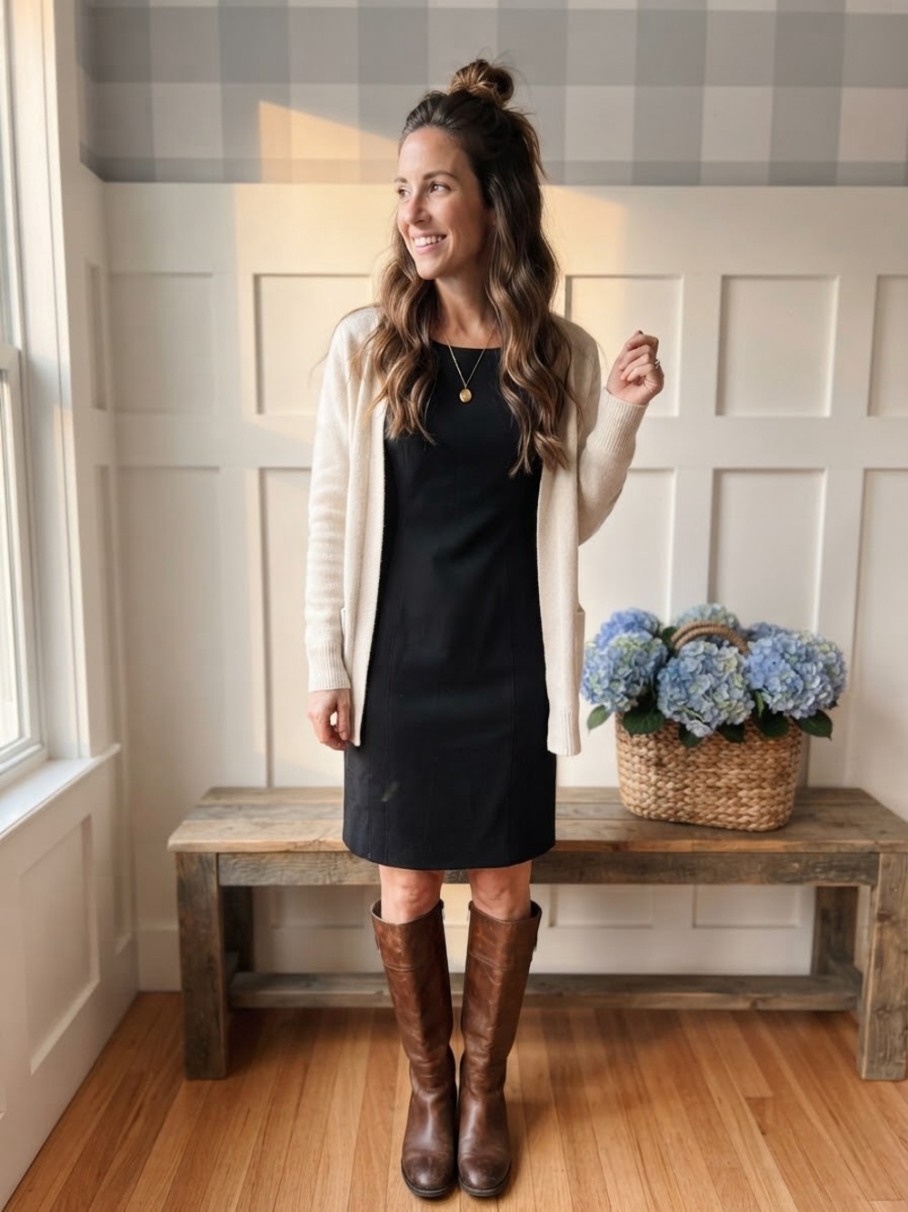 Tahari Black Shift Dress 2